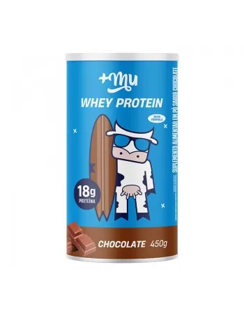 Whey Protein Concentrado Chocolate - +Mu - Pote 450g