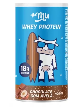 Whey Protein Concentrado Chocolate com Avelã - +Mu - Pote 450g