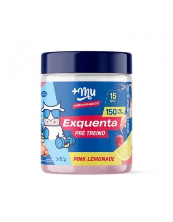 Exquenta Pré-Treino Pink Lemonade - +Mu Performance - Pote 300g