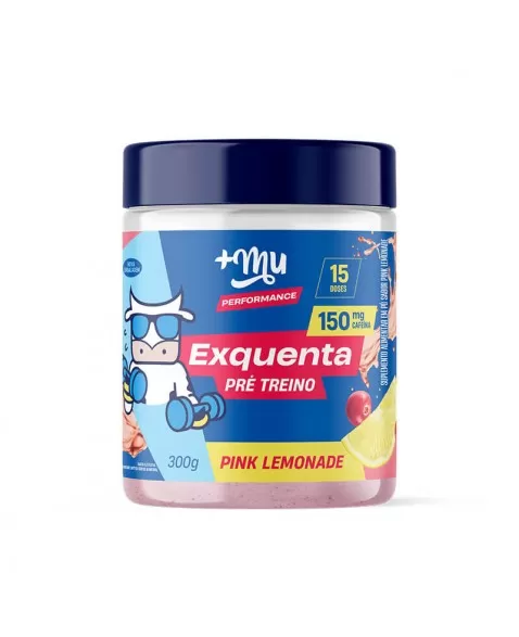 Exquenta Pré-Treino Pink Lemonade - +Mu Performance - Pote 300g