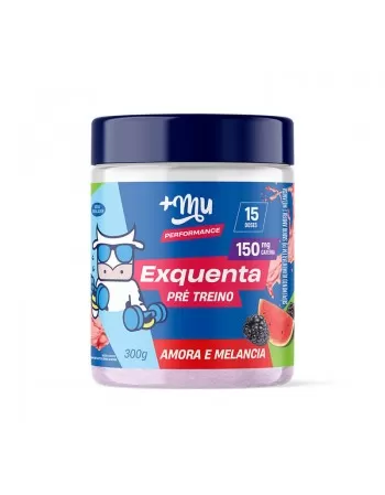 Exquenta Pré-Treino Amora e Melancia +Mu Performance - Pote 300g