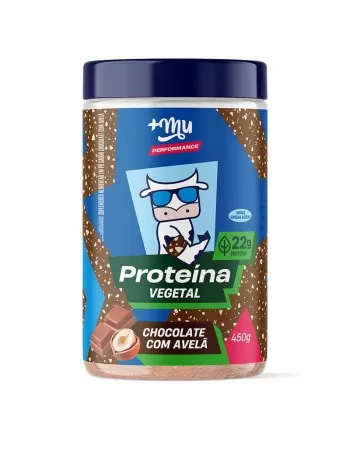 Proteína Vegetal Chocolate com Avelã +Mu Performance - Pote 450g