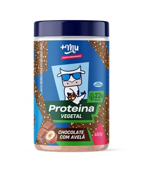 Proteína Vegetal Chocolate com Avelã +Mu Performance - Pote 450g