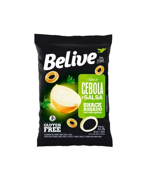 Snack Cebola e Salsa - Belive - Unidade 35g