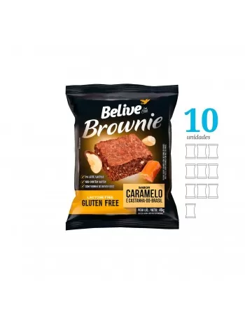 Brownie Caramelo - Belive - Display 10 X 40g