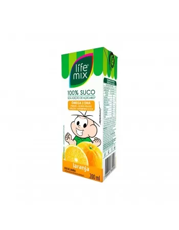 SUCO 100% FRUTAS LARANJA KIDS - LIFE MIX - 200 ML