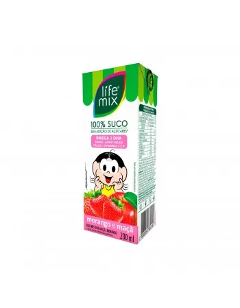 SUCO 100% FRUTAS MORANGO KIDS - LIFE MIX - 200 ML