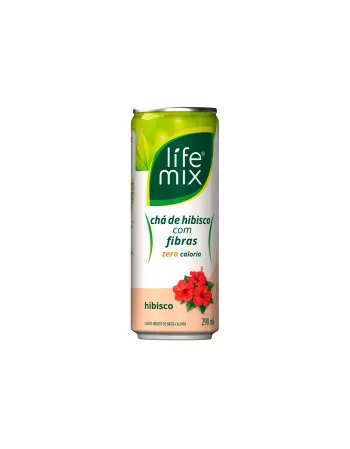 CHA VERDE ZERO COM FIBRAS HIBISCO - LIFE MIX - PACK 6 LATAS DE 290ml