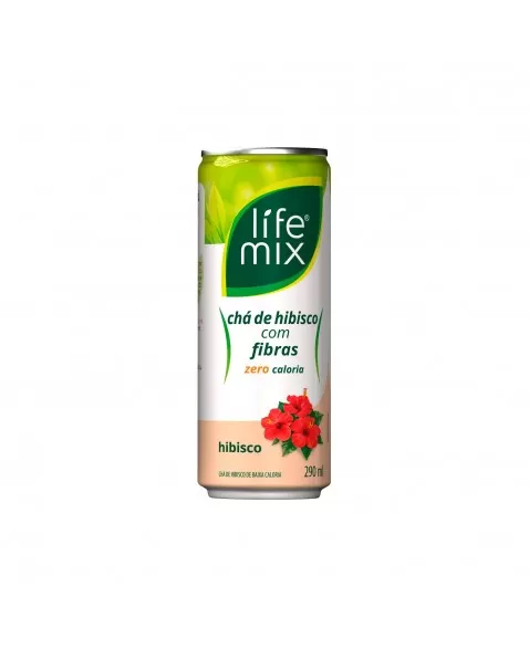 CHA VERDE ZERO COM FIBRAS HIBISCO - LIFE MIX - PACK 6 LATAS DE 290ml