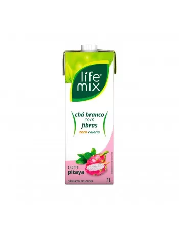 CHA BRANCO ZERO COM FIBRAS - PITAYA - LIFE MIX 1 LITRO