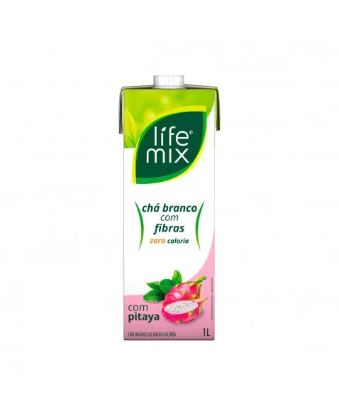 CHA BRANCO ZERO COM FIBRAS - PITAYA - LIFE MIX 1 LITRO