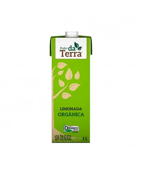 LIMONADA ORGANICA - 10% SUCO - PODER DA TERRA - 1 LITRO