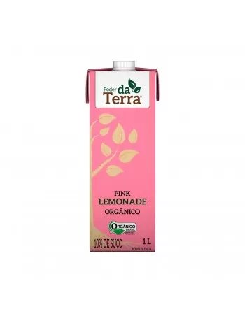 PINK LIMONADE ORGANICO - 10% SUCO - PODER DA TERRA - 1 LITRO