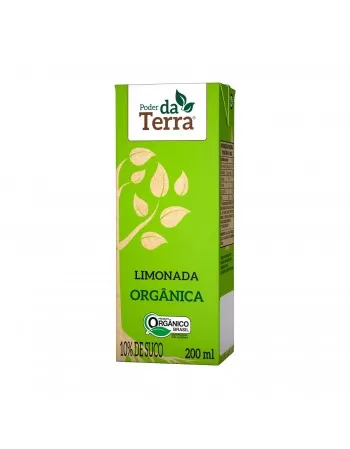 LIMONADA ORGANICA - 10% SUCO - PODER DA TERRA - 200 ML