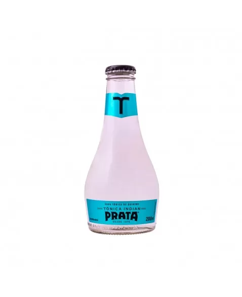 Mixer Tônica Indian On Way - Prata - Caixa 24 Garrafas Vidro 200ml