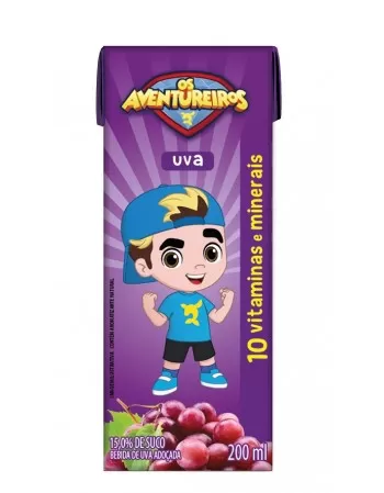 Suco Os Aventureiros Uva - WNutri - 200ml