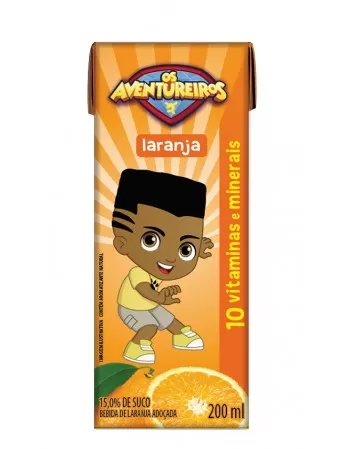 AVENTUREIROS BEBIDA DE LARANJA 200ML