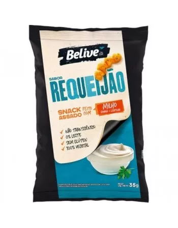 SNACKS DE MILHO BELIVE SABOR REQUEIJAO 35G