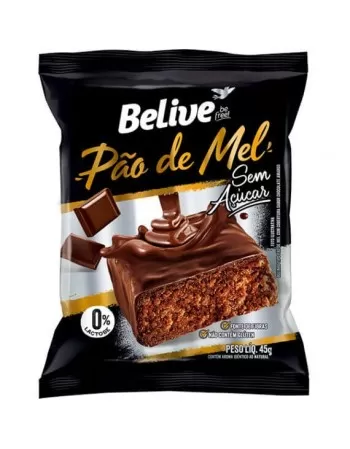 PAO DE MEL BELIVE ZERO 10X45G