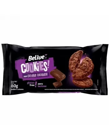 Cookies Double Chocolate - Belive - Display 10 X 80g