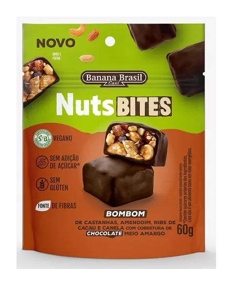 NUTSBITES VEGANO POUCH 10X60G