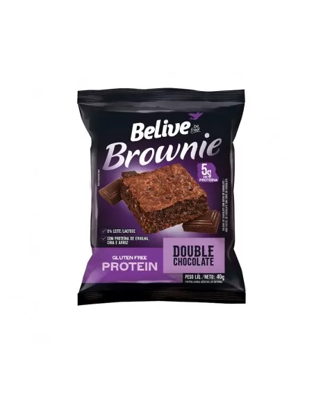 Brownie Chocolate Protein - Belive - Display Com 10 Unidades De 40G