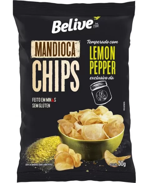 MANDIOCA CHIPS/ LEMON PEPPER 50GR