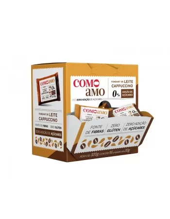 Fondant de Leite Cappuccino - ComoAmo - Display 16 X 20g