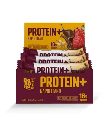 Barra Protein Napolitano - Banana Brasil - 9x50g